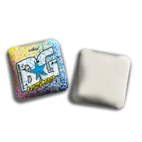 BG Cornhole 2025 BG Wizard 4" Mini Cornhole Bags - “MULTI SPLATTER” - Set of 4 Bags
