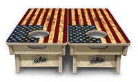 Mini Cornhole Boards - Burnt Color Flag