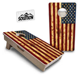Mini Cornhole Boards - Burnt Color Flag