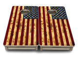Mini Cornhole Boards - Burnt Color Flag