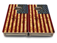 Mini Cornhole Boards - Burnt Color Flag