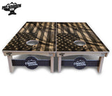 USA Wood Flag Cornhole Boards - Pro Solution Elite Series