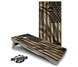 USA Wood Flag Cornhole Boards - Pro Solution Lite Series