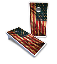 USA Wood Flag Color Cornhole Boards - All Weather Series