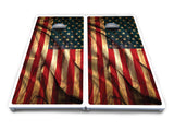 USA Wood Flag Color Cornhole Boards - All Weather Series