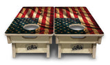 Mini Cornhole Boards - USA Wood Flag Color