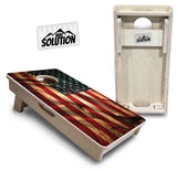 Mini Cornhole Boards - USA Wood Flag Color