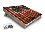 Mini Cornhole Boards - USA Wood Flag Color