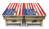 Mini Cornhole Boards - Whitewash Flag
