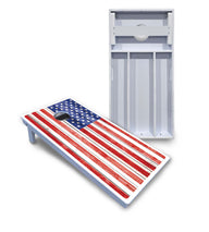 Whitewash Flag Cornhole Boards - All Weather Series