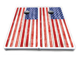 Whitewash Flag Cornhole Boards - All Weather Series