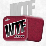 2026 WTF Cornhole X-RAY Pink/Black carpet - ACL Pro Stamped Cornhole Bags - Set of 4 bags