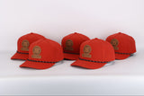 Killshots Cornhole 5 Panel Snap-Back Rope Hat - Leather Patch