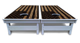 Wood DTOM & Flag Cornhole Boards - All Weather Series