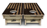 Mini Cornhole Boards - Wood DTOM & Wood Flag