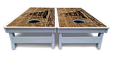 Wood DTOM & Flag Cornhole Boards - All Weather Series