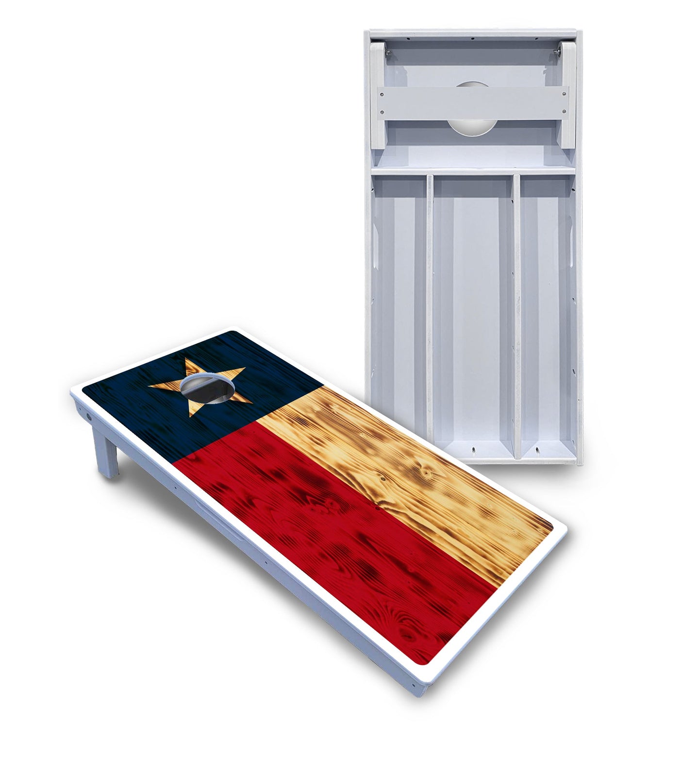 Texas Rustic Flag Cornhole Boards - All Weather Series