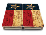 Mini Cornhole Boards - Burnt Texas Flag