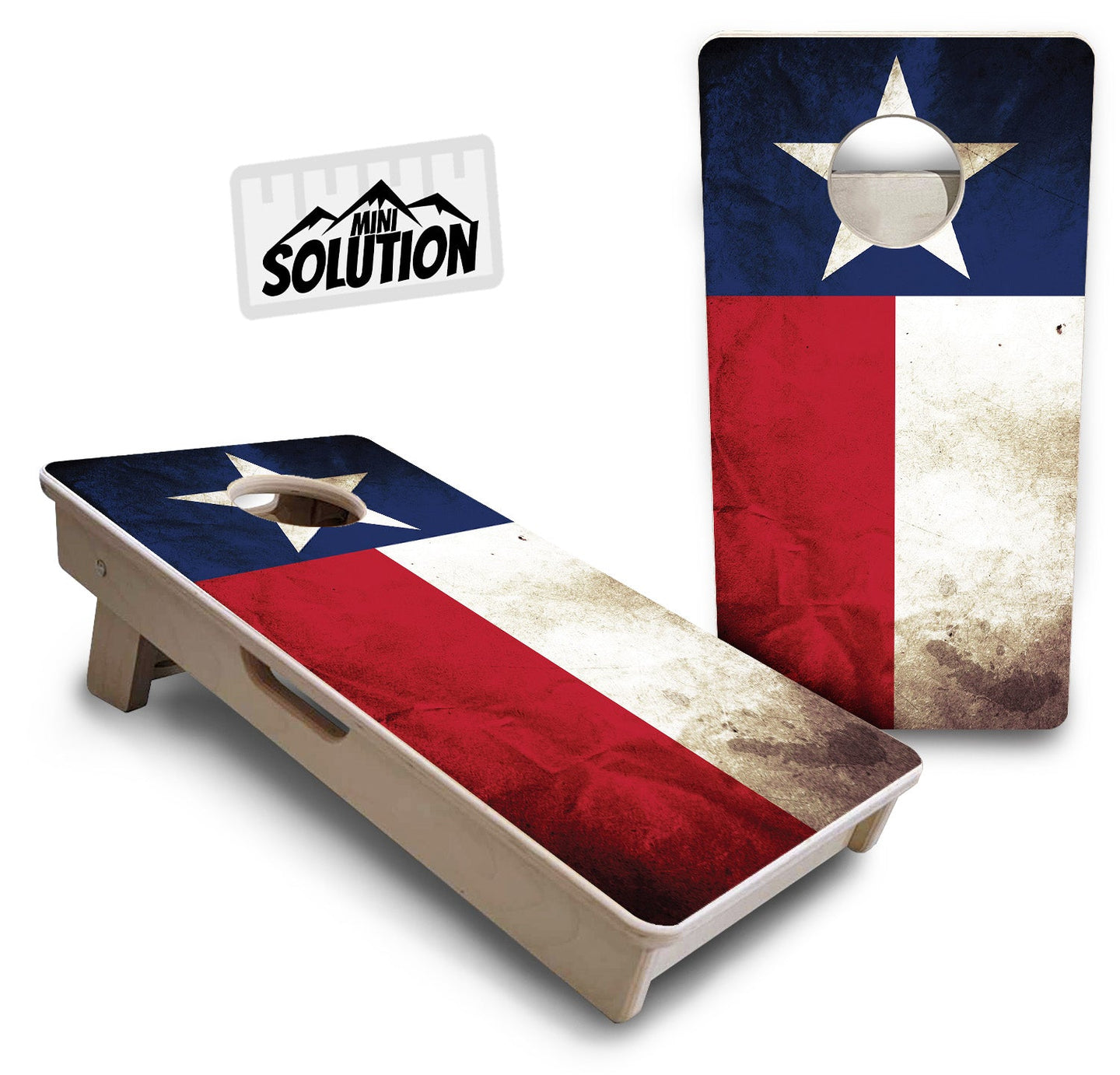 Mini Cornhole Boards - Texas Flag