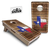Mini Cornhole Boards - Texas Wood Panel