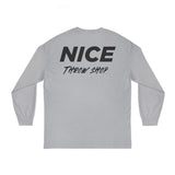 NICE Throw Shop Unisex Long Sleeve Tee with NTS Design – Multiple Colors