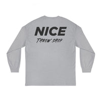 NICE Throw Shop Unisex Long Sleeve Tee with NTS Design – Multiple Colors