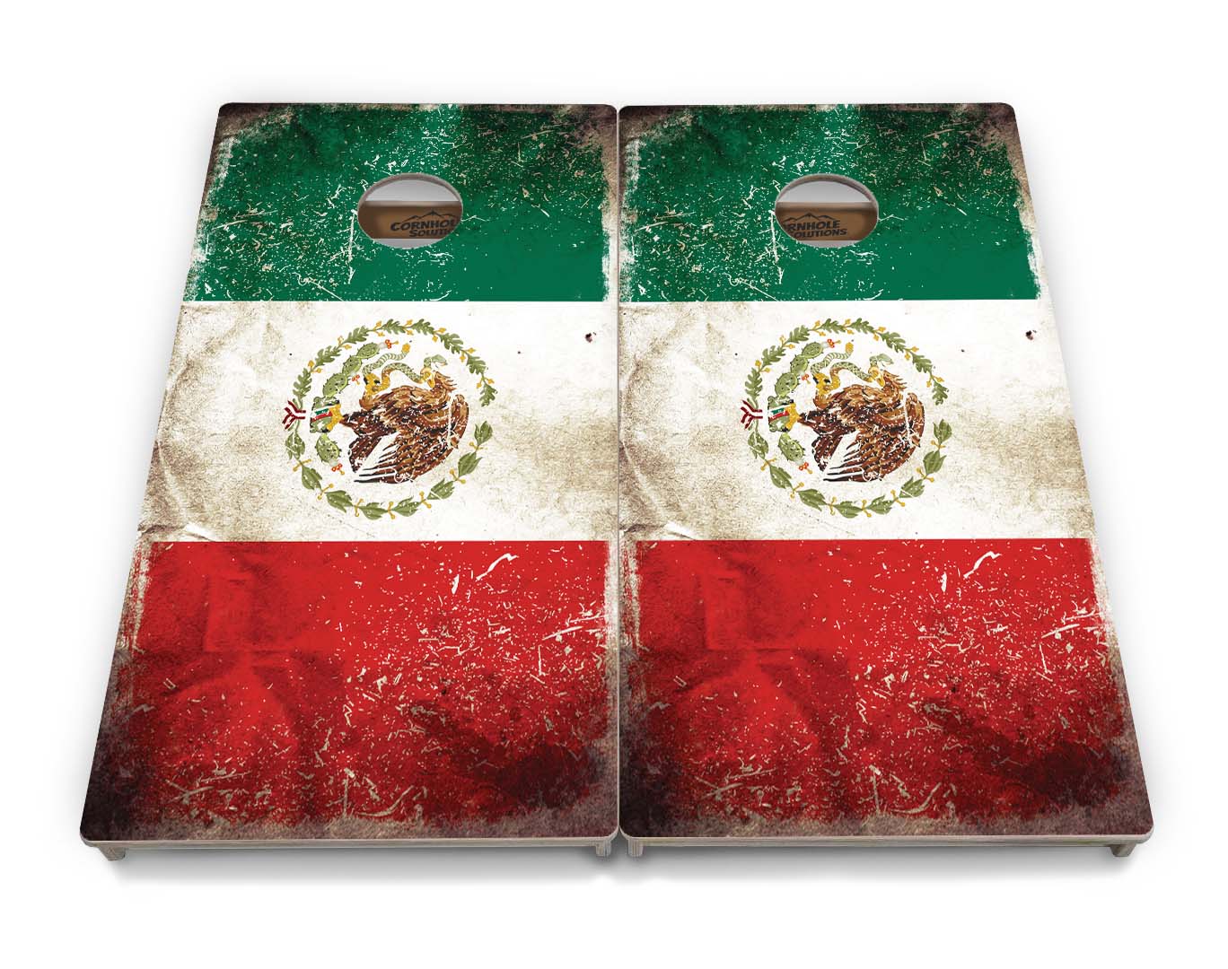 Mexico Flag Cornhole Boards - Professional Tournament Series