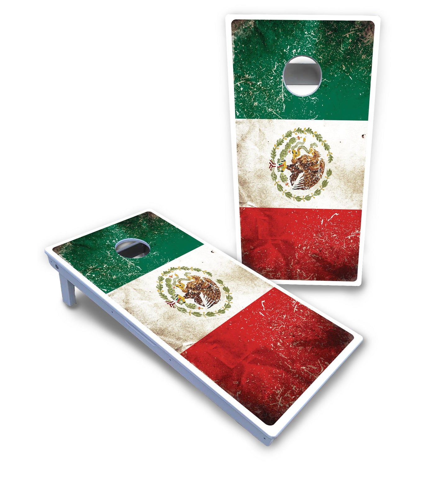 Mexico Flag Cornhole Boards - All Weather Series