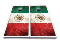 Mexico Flag Cornhole Boards - All Weather Series