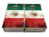 Mini Cornhole Boards - Mexico Flag