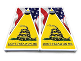 DTOM Yellow Triangle Cornhole Boards - All Weather Series