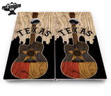 Texas Guitar Cornhole Boards - Pro Solution Elite Series