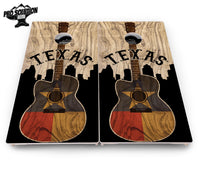 Texas Guitar Cornhole Boards - Pro Solution Elite Series