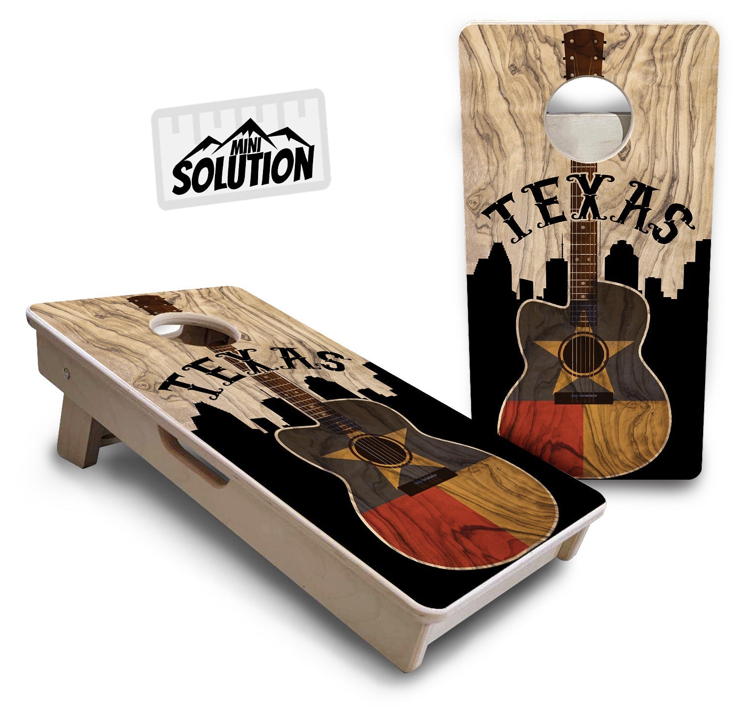 Mini Cornhole Boards - Texas Guitar