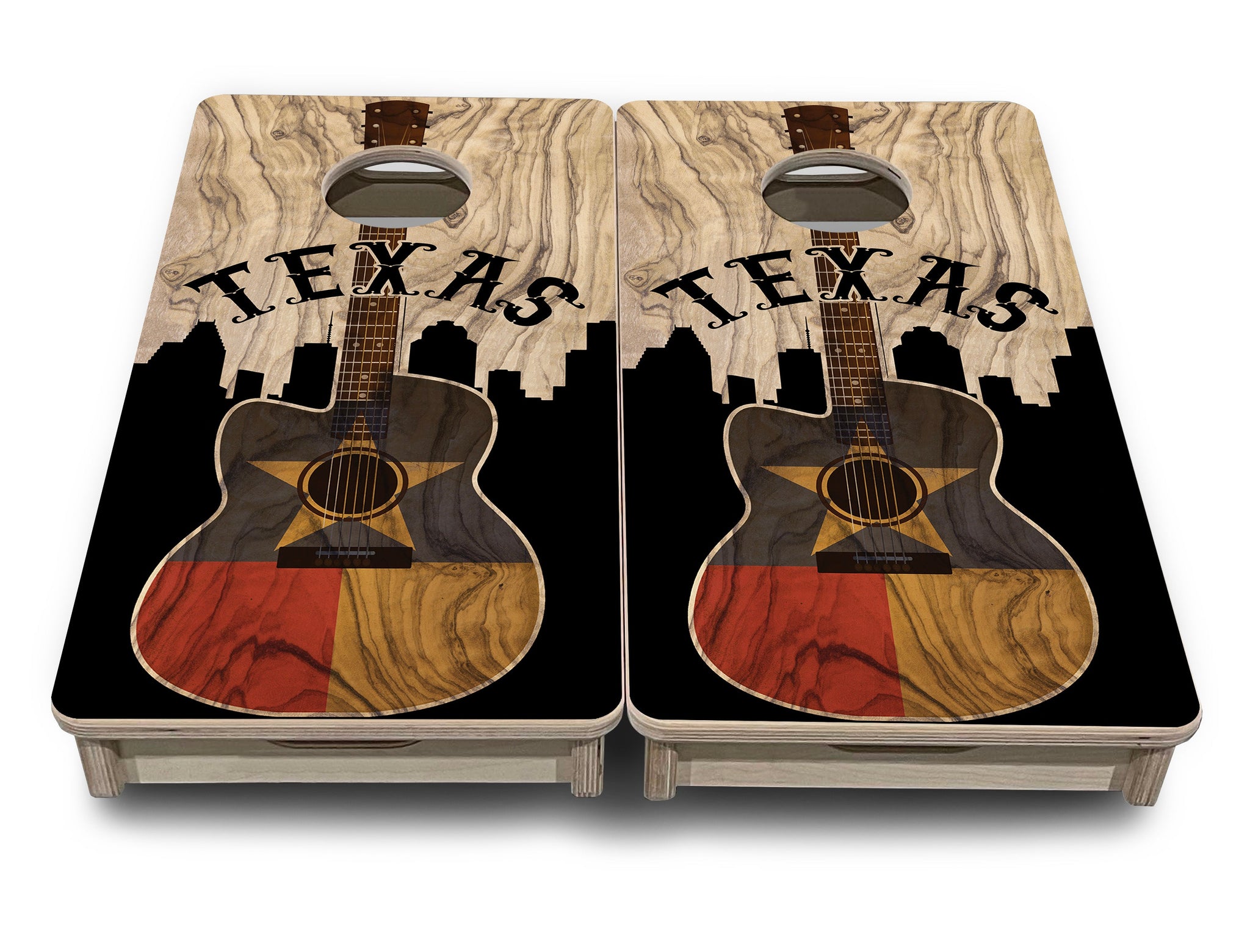 Mini Cornhole Boards - Texas Guitar