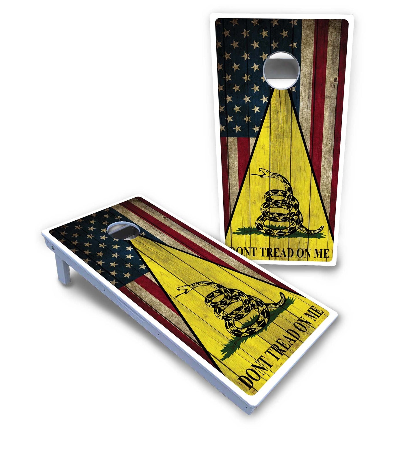 DTOM Rustic Triangle Cornhole Boards - All Weather Series