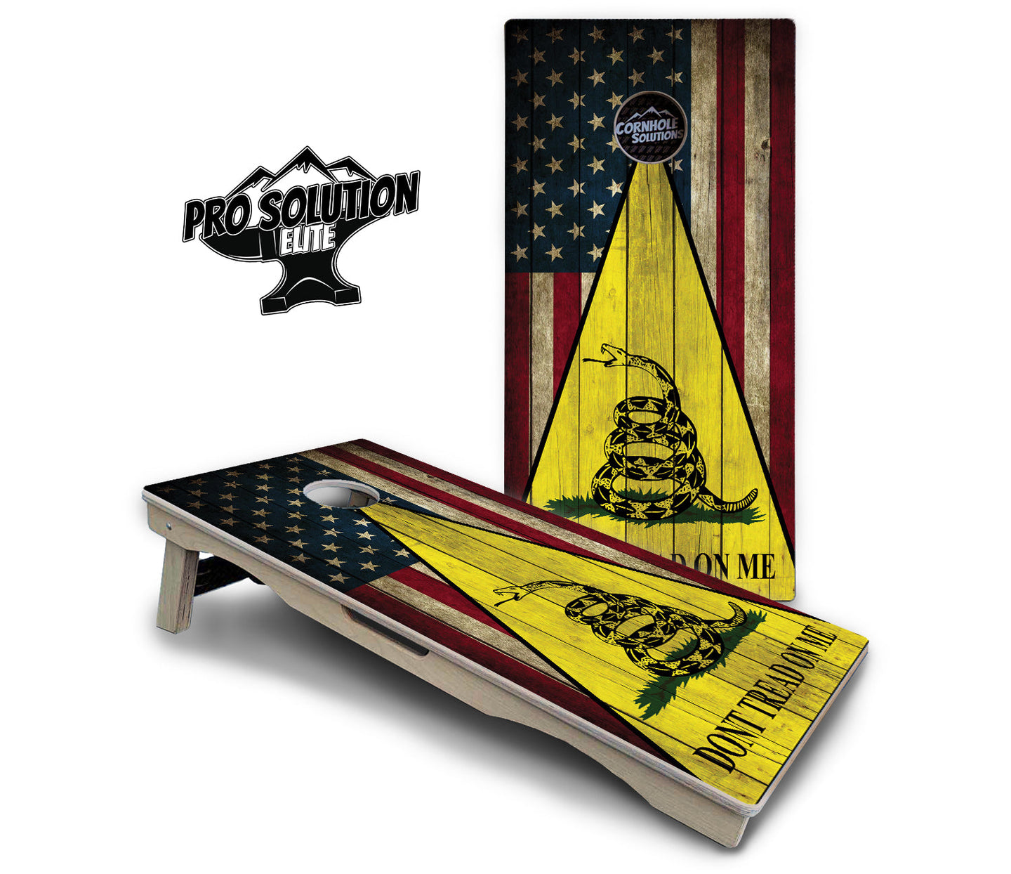 DTOM Rustic Triangle Cornhole Boards - Pro Solution Elite Series