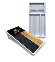 Texas Blue Line Flag Cornhole Boards - All Weather Series