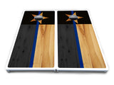 Texas Blue Line Flag Cornhole Boards - All Weather Series