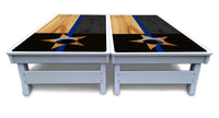 Texas Blue Line Flag Cornhole Boards - All Weather Series