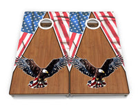 Eagle Triangle Wood Cornhole Boards - Professional Tournament Series