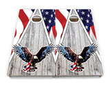 Eagle Triangle Whitewash Cornhole Boards - Professional Tournament Series