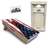 Mini Cornhole Boards - American Flag Triangle630
