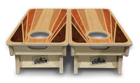 Mini Cornhole Boards - Retro Wood