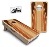 Mini Cornhole Boards - Retro Wood