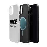 NICE Throw Shop Magnetic iPhone Case – Durable MagSafe® Cover (Supports Multiple Models)