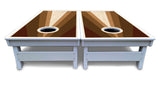 Retro Wood Triangle Cornhole Boards - All Weather Series