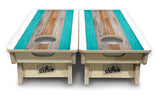 Mini Cornhole Boards - Beach Theme Stripe