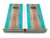 Mini Cornhole Boards - Beach Theme Stripe