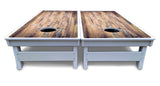 Barnwood Planks Cornhole Boards - All Weather Series